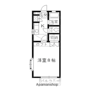 泉ヶ丘ペンション【105号室】の間取り