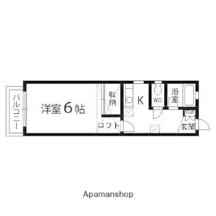 カーサM&M39【105号室】の間取り