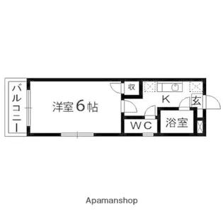 アクティブパレス百合ヶ丘C7【15号室】の間取り