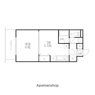 エクセルメトロⅡ【102号室】の間取り