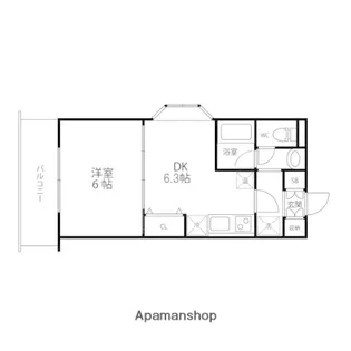 エクセルメトロⅡ【305号室】の間取り