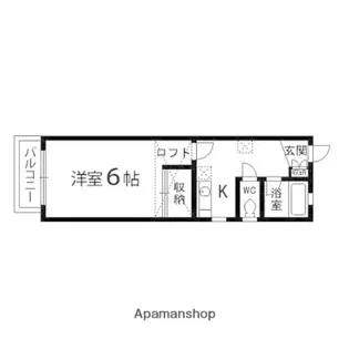 セジュール57【201号室】の間取り