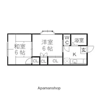 メゾンセト【102号室】の間取り