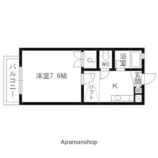 グランドール・ミユキ【202号室】の間取り