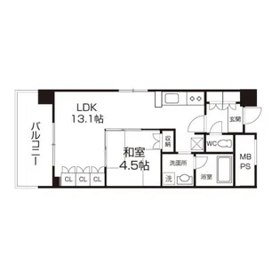 シュロスミーナ晩翠通【12階】の間取り