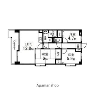 ベルメゾン泉中央【301号室】の間取り