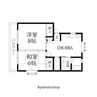 ハイツひまわり【101号室】の間取り