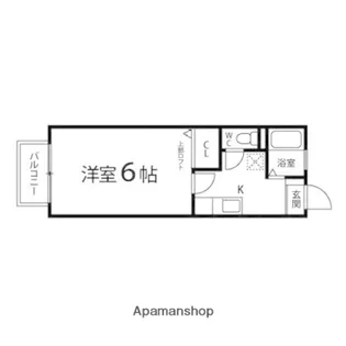 エクセレント山の寺【203号室】の間取り