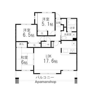 アルティレット泉中央【202号室】の間取り