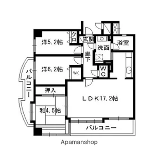 アルティレット泉中央【103号室】の間取り