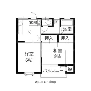 ノーブルハイツK【203号室】の間取り