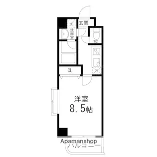 しゃとれ市名坂【201号室】の間取り