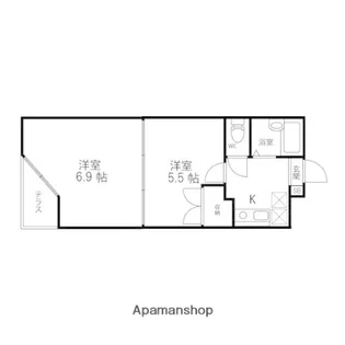 2Kの間取り画像