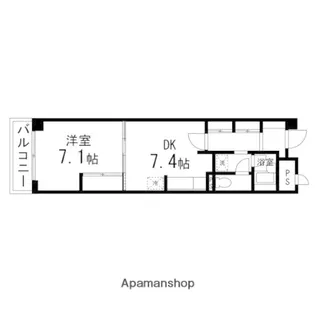 プリミエール高松【202号室】の間取り