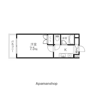 ラ・フォンテ泉中央【401号室】の間取り
