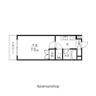 ラ・フォンテ泉中央【506号室】の間取り