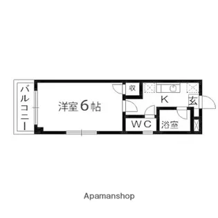 アクティブパレス百合ヶ丘B3【20号室】の間取り