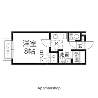 ニューパセオ泉中央【103号室】の間取り