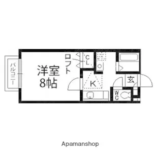 ニューパセオ泉中央【104号室】の間取り