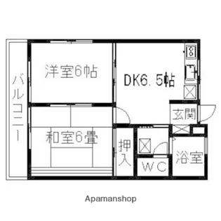 グリンエイト・サン【202号室】の間取り