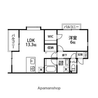 ブロッサム・アベニューⅡ【203号室】の間取り
