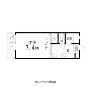 カーサーM&MⅡ【203号室】の間取り