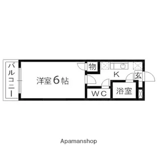 アクティブパレス百合ヶ丘D1【07号室】の間取り