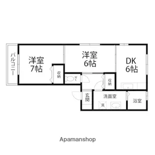 ハイム将監【201号室】の間取り