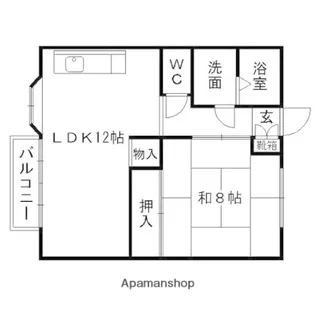 フラワーヒルズ【103号室】の間取り
