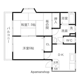 ハイツPOFF【101号室】の間取り