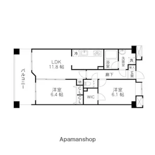 ロイヤルプラザ泉中央【702号室】の間取り
