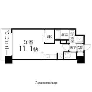 AXIA泉中央【110号室】の間取り