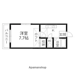 アラモード八乙女【2階】の間取り