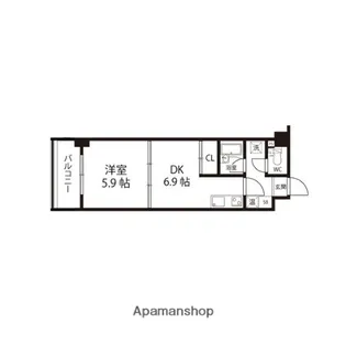 エクセルメトロⅠ【505号室】の間取り