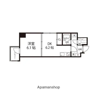 エクセルメトロⅠ【401号室】の間取り