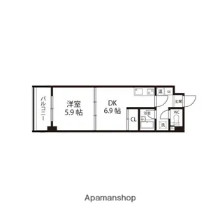 エクセルメトロⅠ【304号室】の間取り