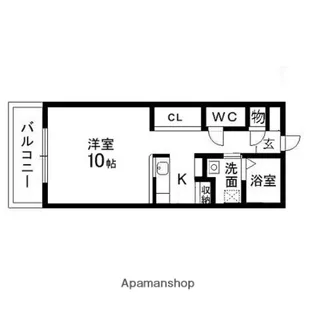 コンフォルト支倉【702号室】の間取り