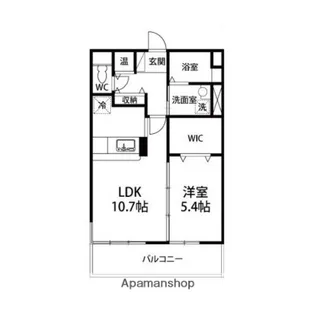 コンフォルト支倉【103号室】の間取り