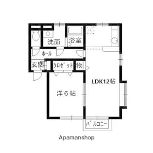PISO大西【202号室】の間取り