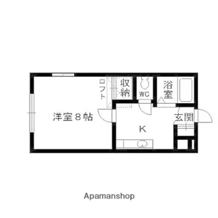 アラモード八乙女Ⅱ【101号室】の間取り