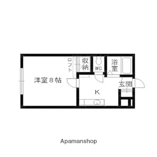 アラモード八乙女Ⅱ【103号室】の間取り