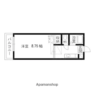 SUN HEIGHTS 泉【203号室】の間取り
