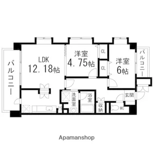 グレースプレジオⅢ【602号室】の間取り