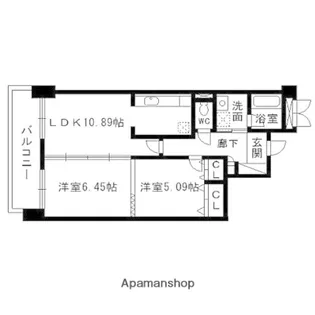 グレースプレジオⅢ【302号室】の間取り
