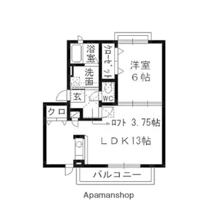 アルカディア・Ⅰ【203号室】の間取り