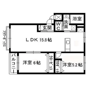 ブライトコートⅡ【203号室】の間取り