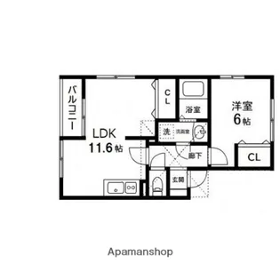 コンフォート・ブラウニー【205号室】の間取り