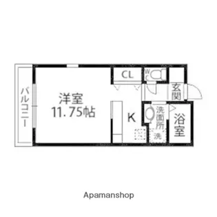 フオレスト中山【1E号室】の間取り
