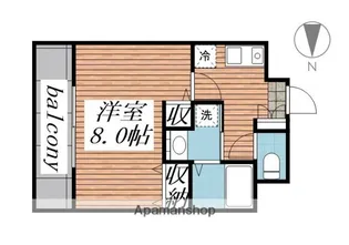 アブニール小田原【3階】の間取り