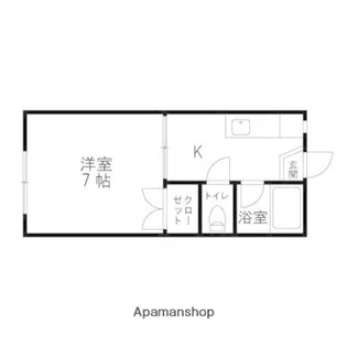 コーポラスJ.S【102号室】の間取り